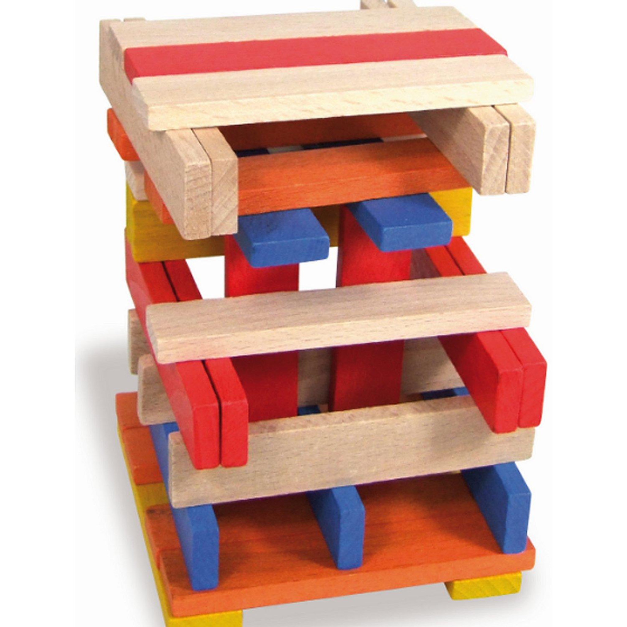 Vilac Cubes de construction : Batibloc couleur 100 pièces