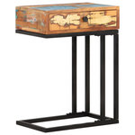 VIDAXL Table d'appoint en U 45x30x61 cm Bois de recuperation massif