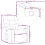 Voir la diapositive 6 : VIDAXL Fauteuil inclinable Creme Similicuir