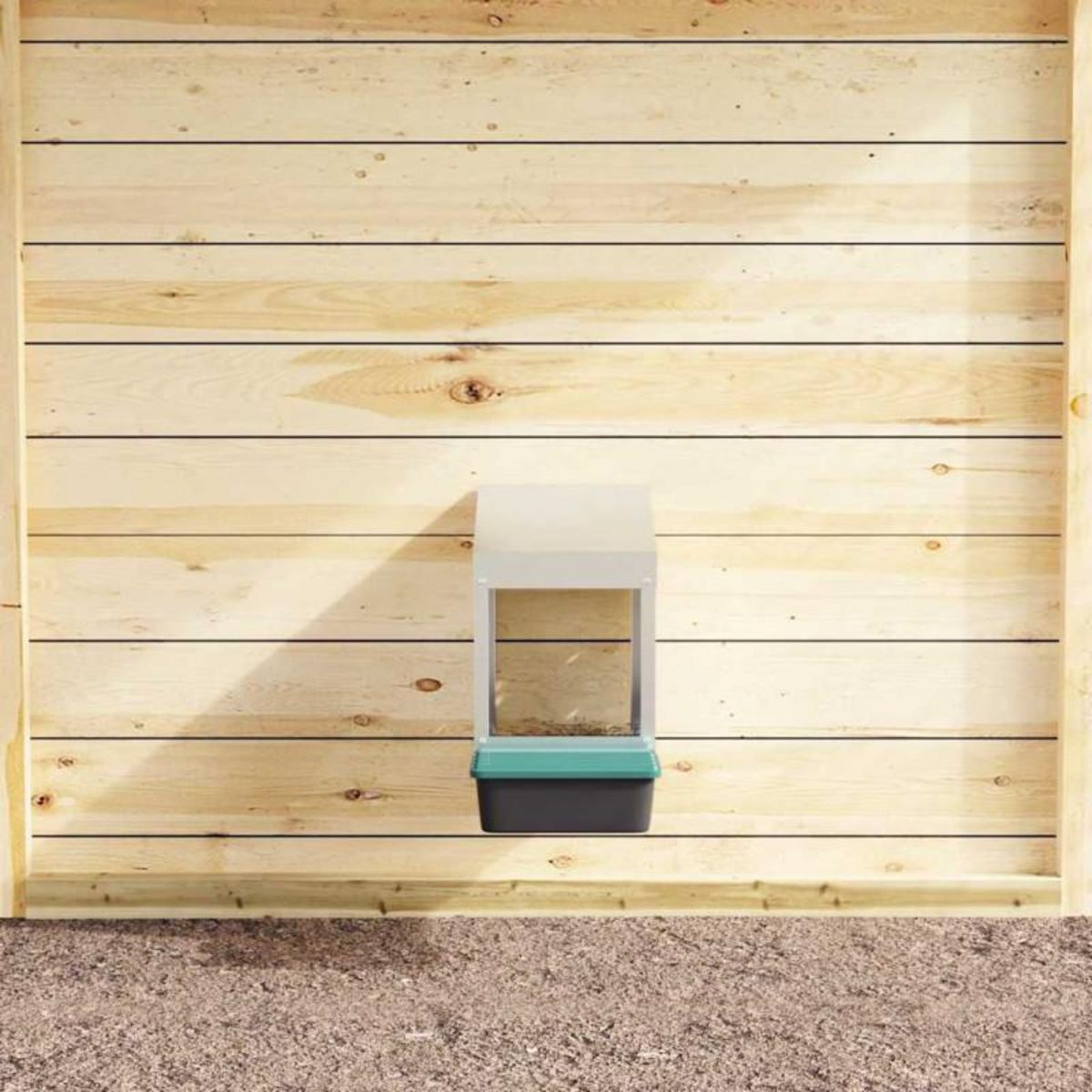 VIDAXL Nichoir à poules1 compartiment, fixation murale, acier galvanisé