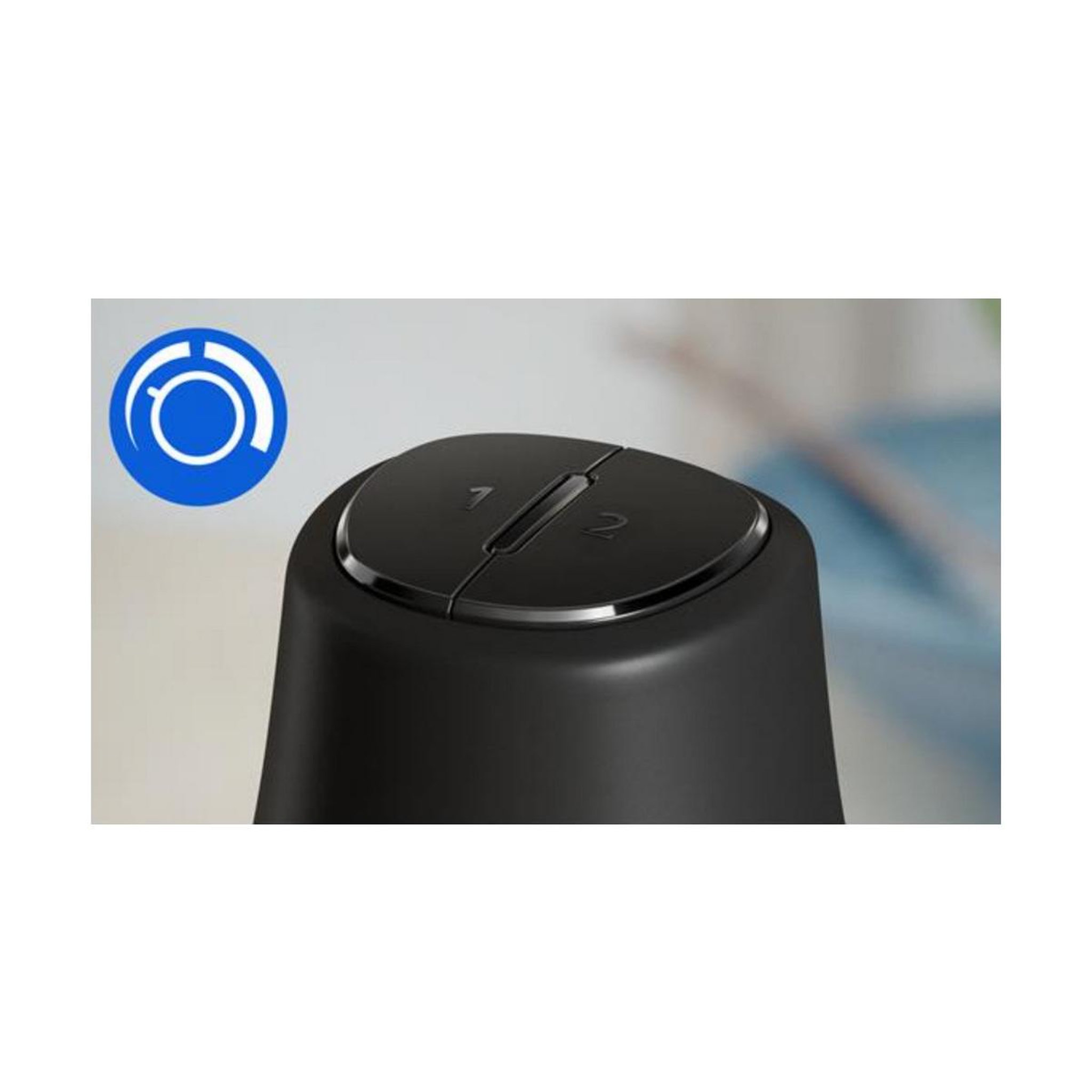 Voir la diapositive 3 : Philips Mini hachoir bol 0.7l 450w noir - HR1501/00