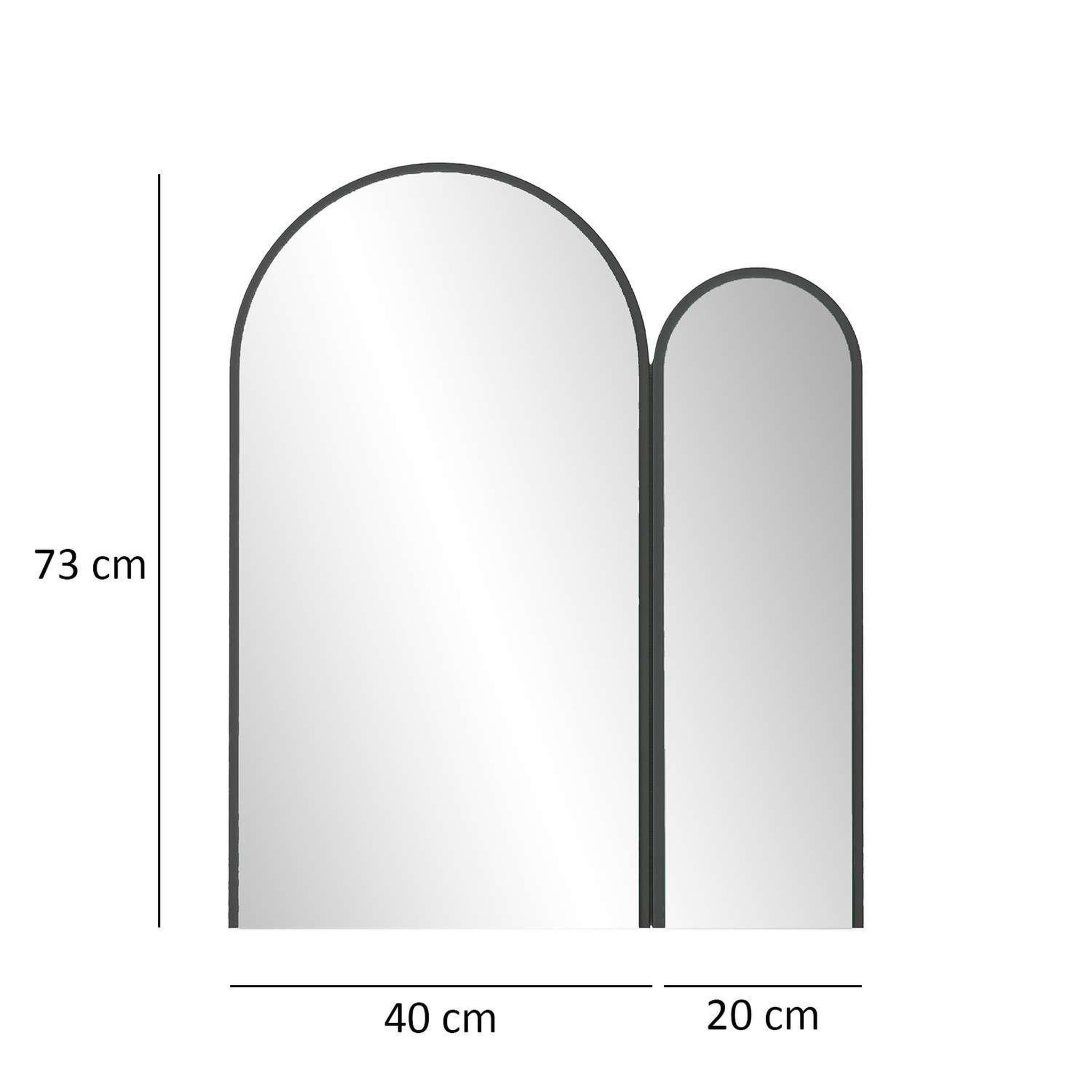 Voir la diapositive 3 : TOILINUX Miroir Ethéra - 73x60cm