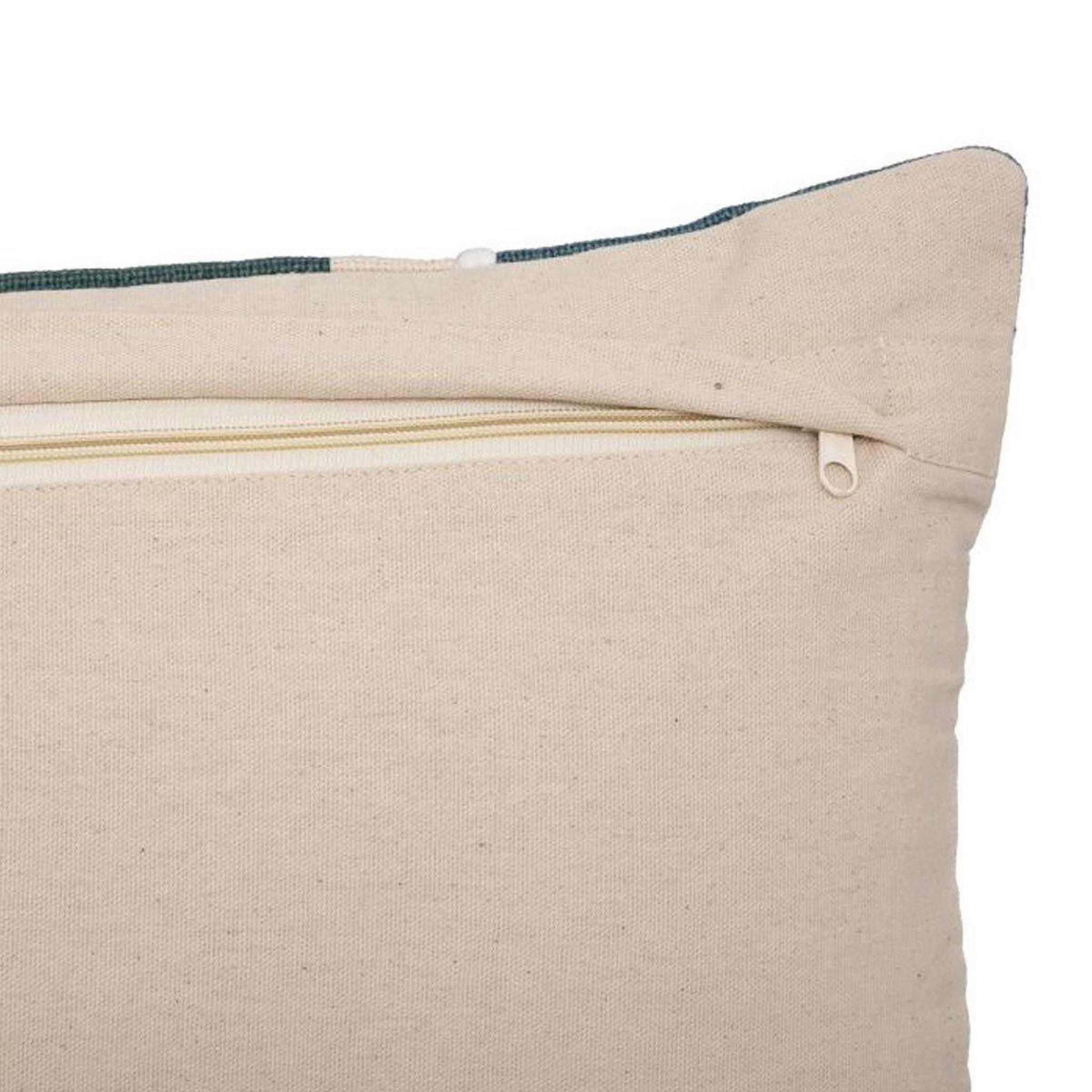 Voir la diapositive 2 : ATMOSPHERA Housse de coussin  géo  30x50cm bleu & vert
