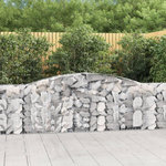VIDAXL Panier de gabions arque 400x30x100/120 cm Fer galvanise