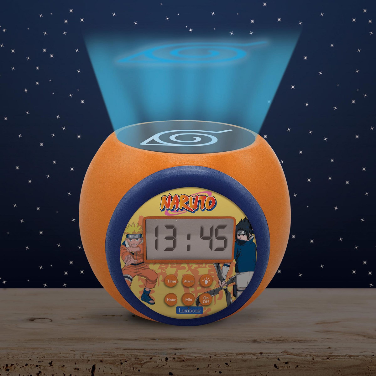 Lexibook Réveil Projecteur Naruto avec Minuteur