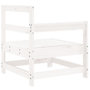 Voir la diapositive 5 : VIDAXL Canape d'angle de jardin blanc bois de pin massif