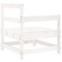 Voir la diapositive 5 : VIDAXL Canape d'angle de jardin blanc bois de pin massif