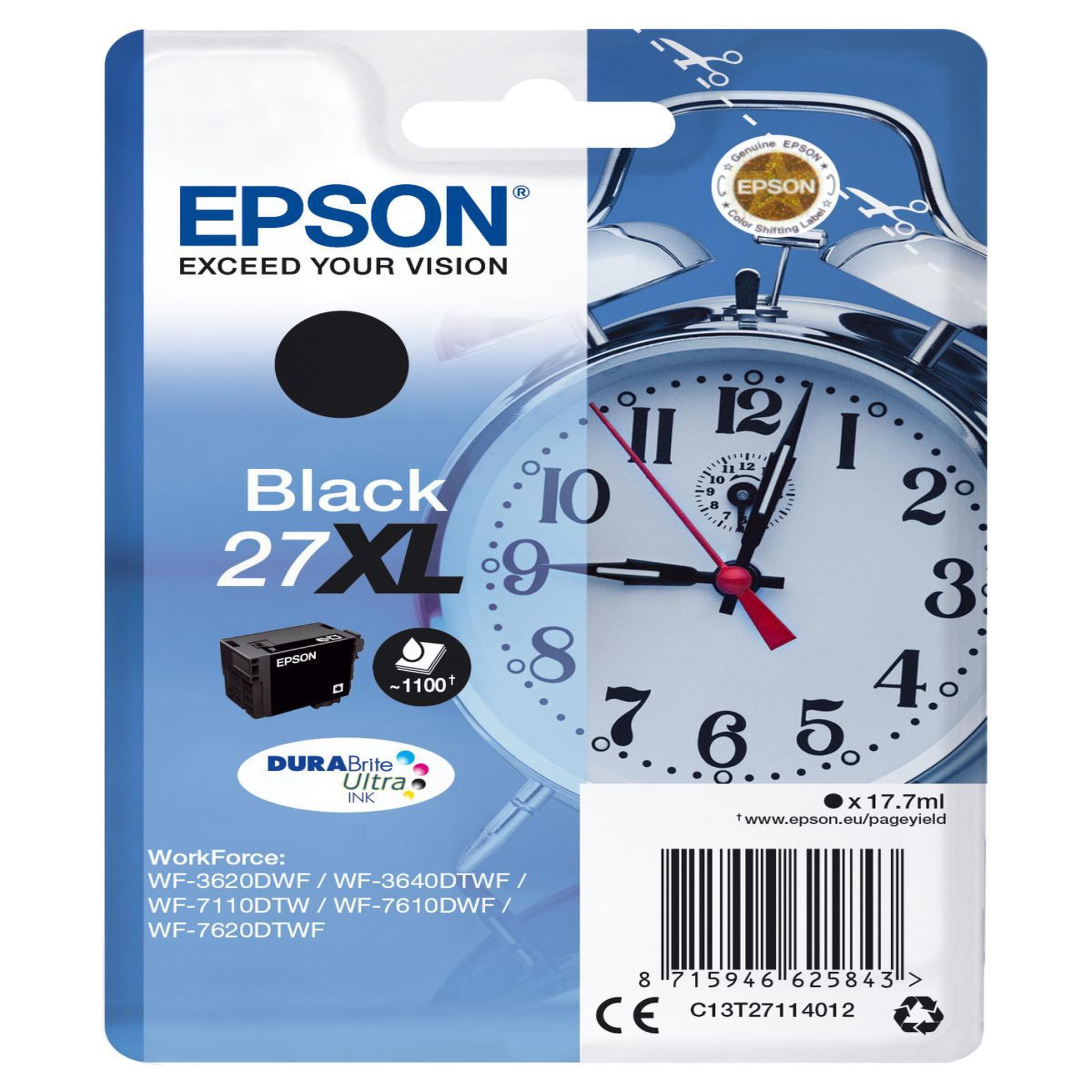 Voir la diapositive 2 : Epson Cartouche imprimante EPSON C 13 T 27114012