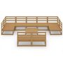Voir la diapositive 3 : VIDAXL Salon de jardin 10 pcs bois de pin massif