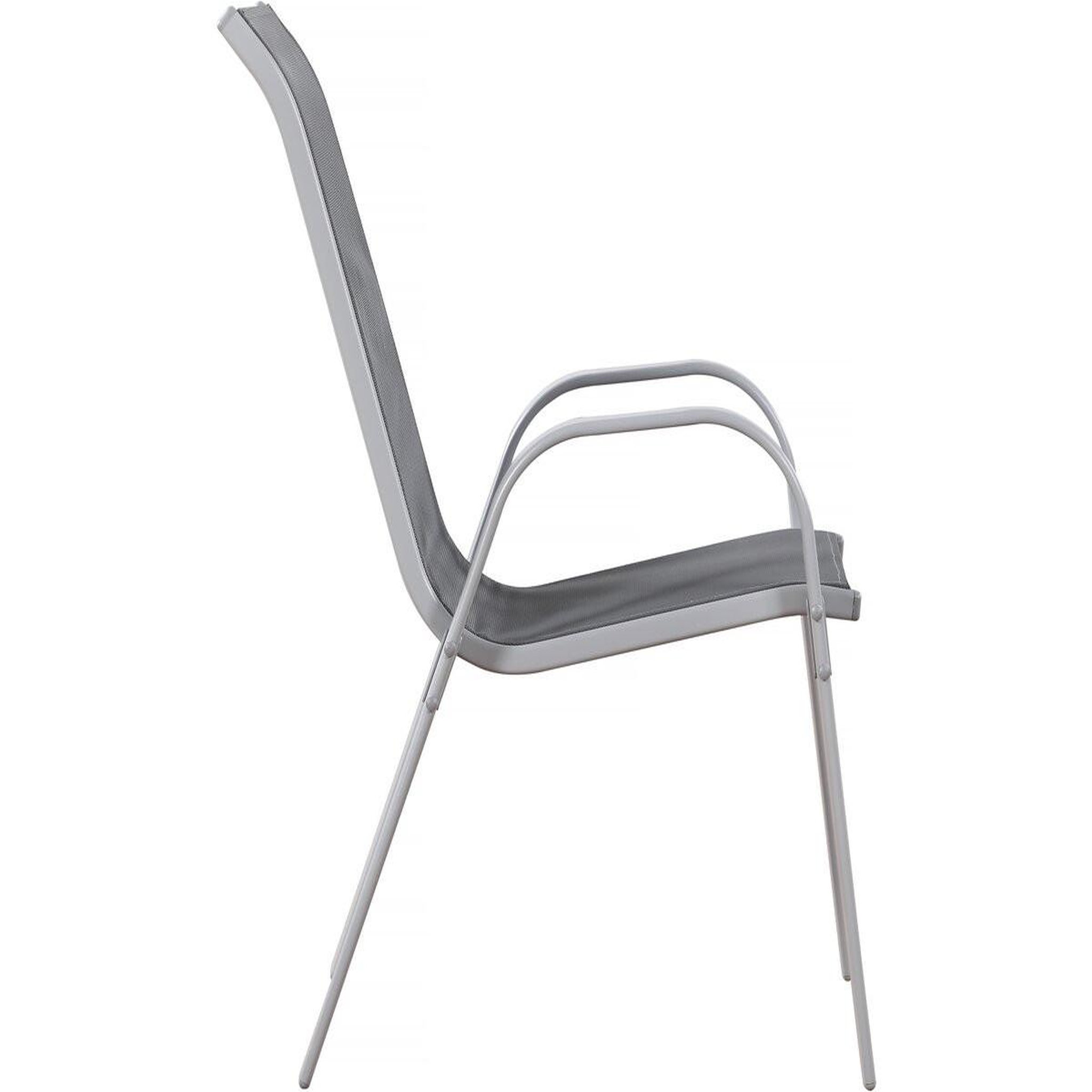 Voir la diapositive 4 : Habitat et Jardin Fauteuil jardin textilène  cordoba  - phoenix - gris foncé - lot de 2