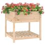 Voir la diapositive 4 : VIDAXL Jardiniere avec etagere 82,5x82,5x81 cm Bois massif de pin