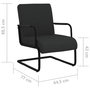 Voir la diapositive 6 : VIDAXL Chaise cantilever Noir Similicuir