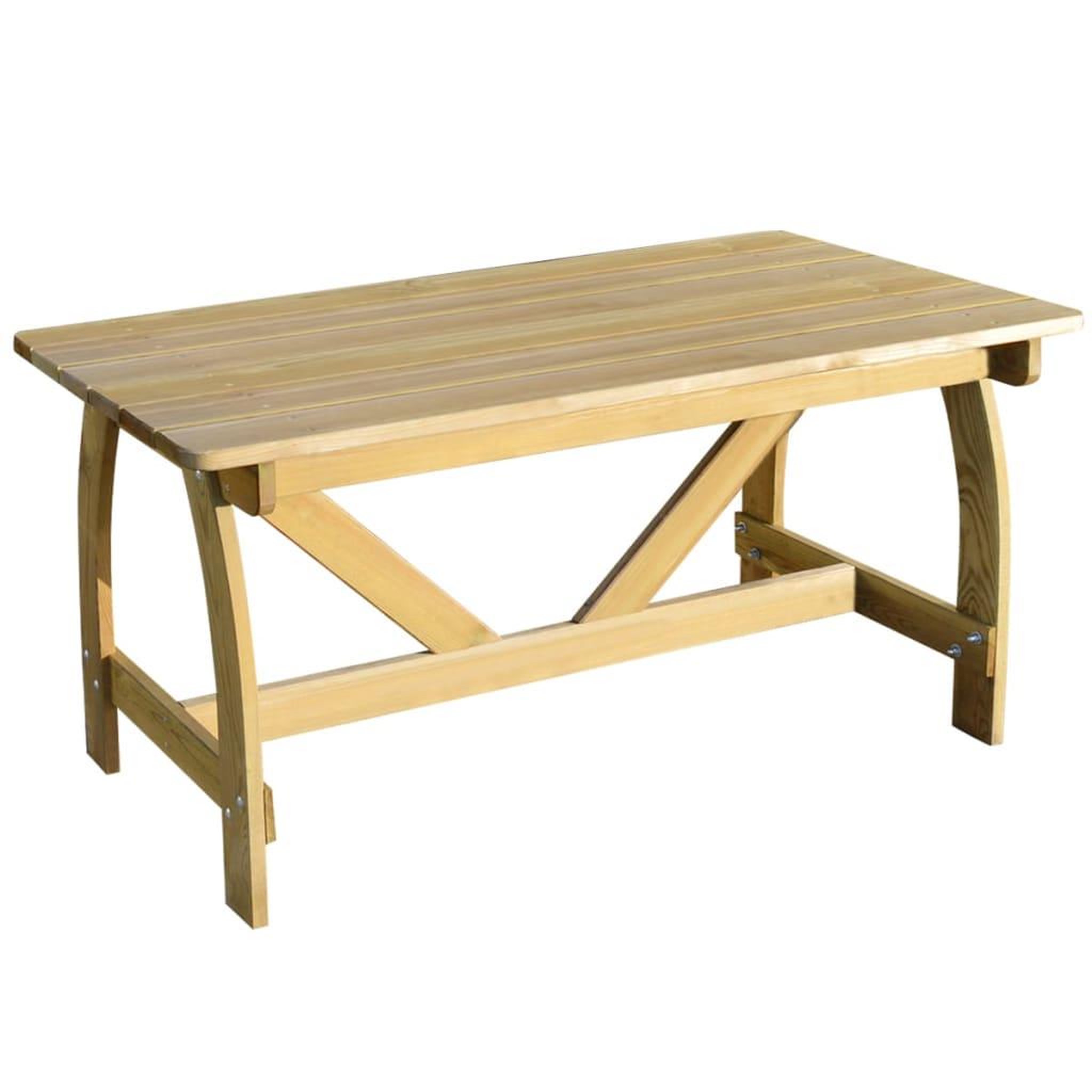VIDAXL Table de jardin 150x74x75 cm bois de pin impregne