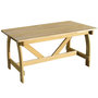 Voir la diapositive 1 : VIDAXL Table de jardin 150x74x75 cm Bois de pin impregne