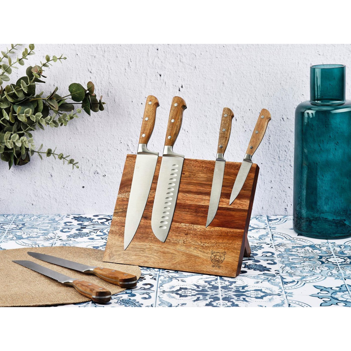 BJORN Bloc couteaux de cuisine JAKOB VANTAA - 7 pièces