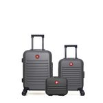 SWISS KOPPER SWISS KOPPER - LOT DE 3 - Valises cabine, cabine XXS et vanity WIL. Coloris disponibles : Beige, Noir, Rouge, Rose, Bleu
