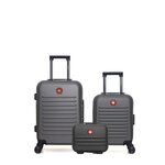 SWISS KOPPER SWISS KOPPER - LOT DE 3 - Valises cabine, cabine XXS et vanity WIL. Coloris disponibles : Rose, Rouge, Beige