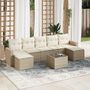 Voir la diapositive 1 : VIDAXL Salon de jardin avec coussins 8 pcs beige resine tressee