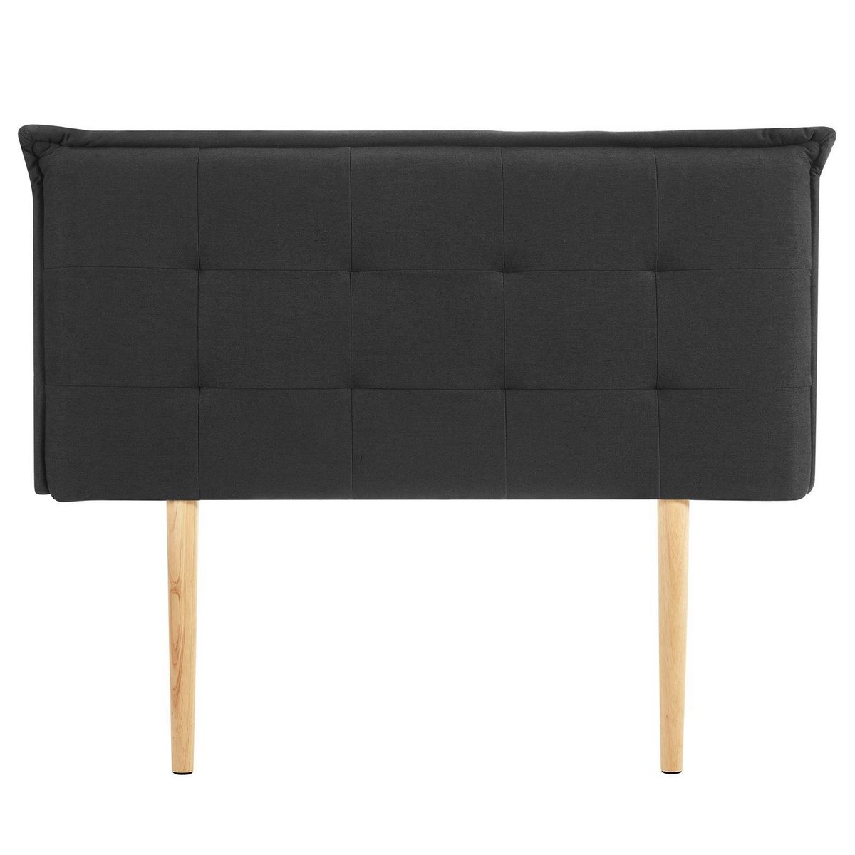 IDIMEX Tête de lit EBEYA 120 capitonnée sur pieds, en tissu