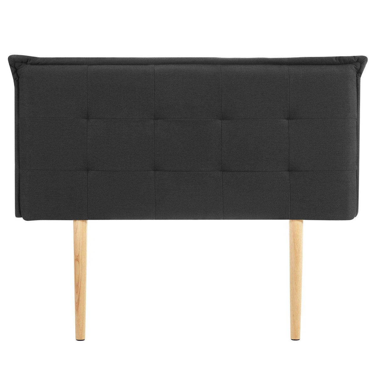 IDIMEX Tête de lit EBEYA 120 capitonnée sur pieds, en tissu