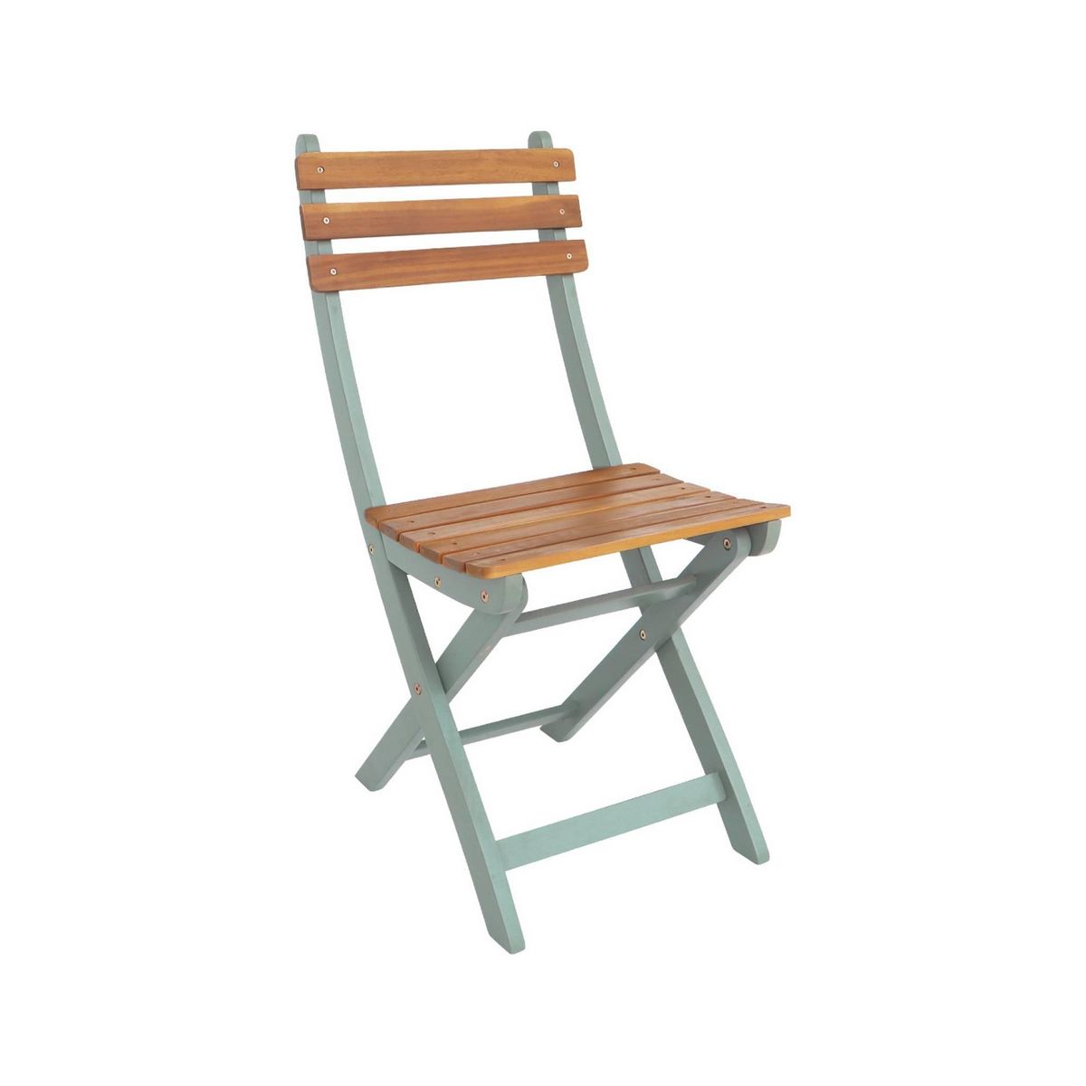 SWEEEK Table de jardin acacia avec coins arrondis, 8 chaises, 160 x 90 x 75 cm