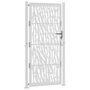 Voir la diapositive 4 : VIDAXL Porte de jardin acier resistant aux intemperies design traces
