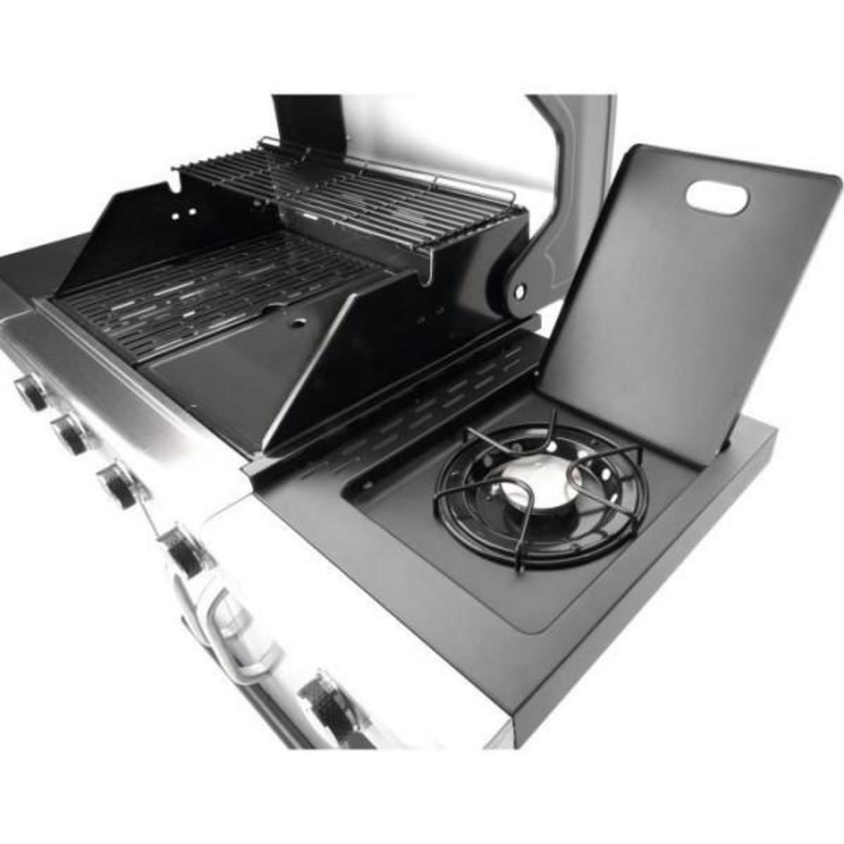AAAAA Landmann Rexon Cook 4.1 Inox barbecue gaz 4 feux