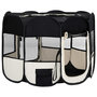 Voir la diapositive 3 : VIDAXL Parc pour chiens pliable avec sac de transport Noir 90x90x58 cm