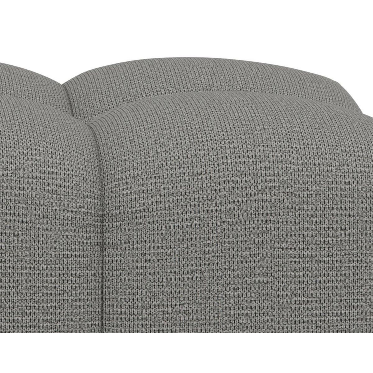 LISA DESIGN Adelaide - pouf en tissu texturé