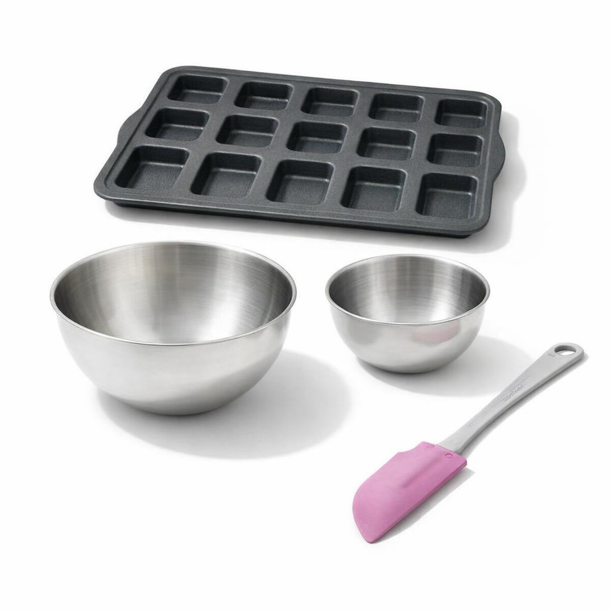 ZENKER Set à pâtisserie avec 1 moule à gâteaux en silicone fibre de verre, 2 bols à mixer et 1 spatule zenker silicone