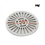 Voir la diapositive 2 : Astral Grille bonde de fond ronde avec vis pour piscine béton - Diam 17,5 cm - Blanc