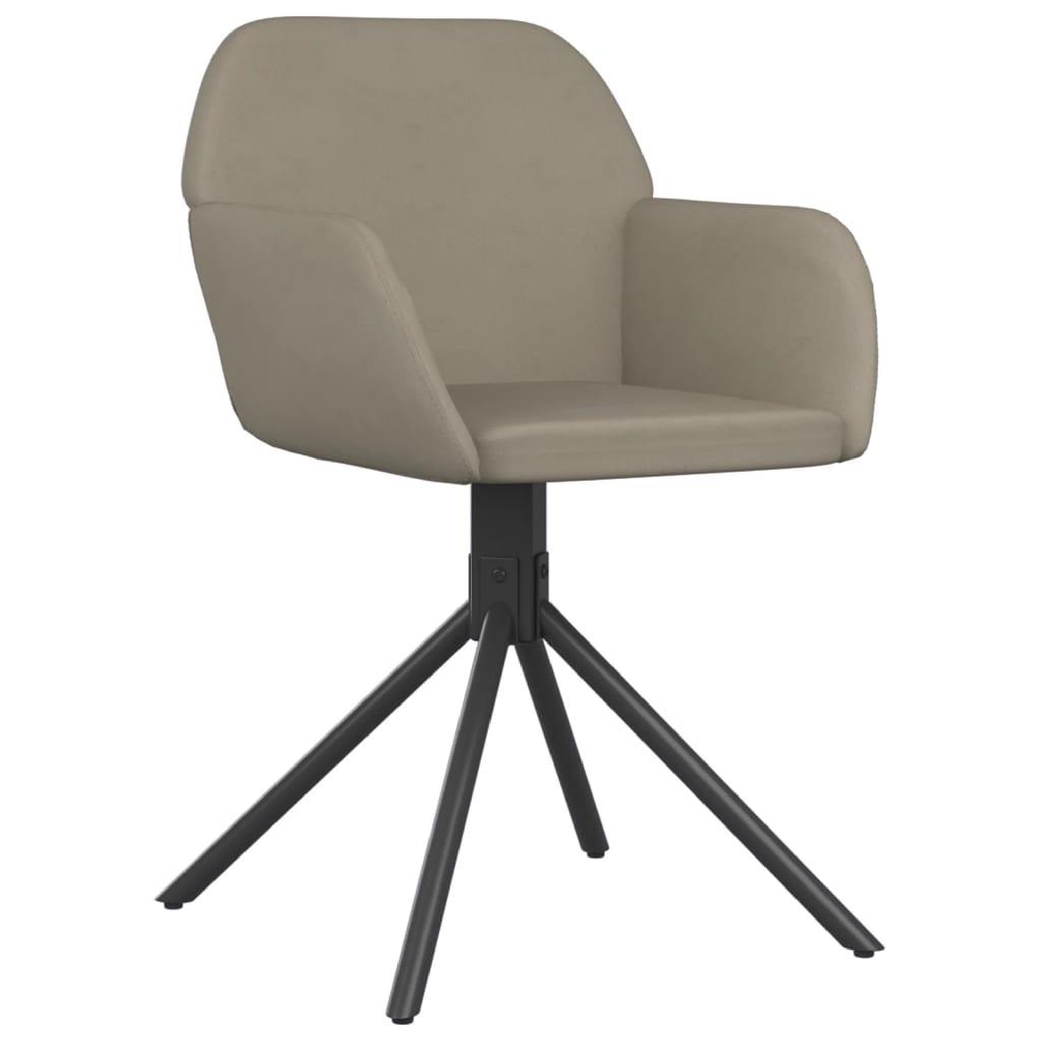 Voir la diapositive 3 : VIDAXL Chaises pivotantes a manger lot de 2 Gris clair Velours