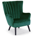 Paris Prix Fauteuil Scandinave Velours  Velvet  94cm Vert