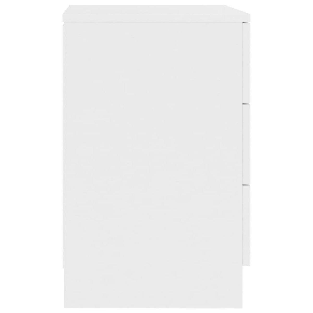 VIDAXL Table de chevet Blanc 38 x 35 x 56 cm Bois d'ingenierie