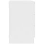 Voir la diapositive 5 : VIDAXL Table de chevet Blanc 38 x 35 x 56 cm Bois d'ingenierie