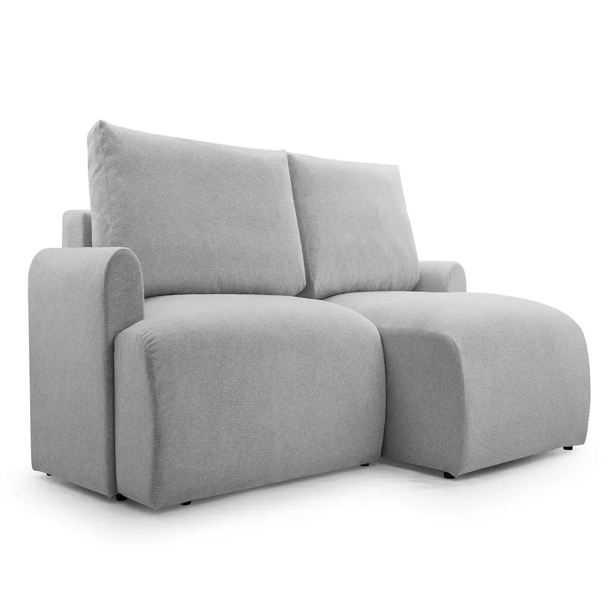 Voir la diapositive 6 : CASANOVA PARIS Raphaelle - canapé d'angle convertible tissu lisse 4 places droit