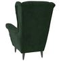Voir la diapositive 5 : VIDAXL Fauteuil vert fonce velours