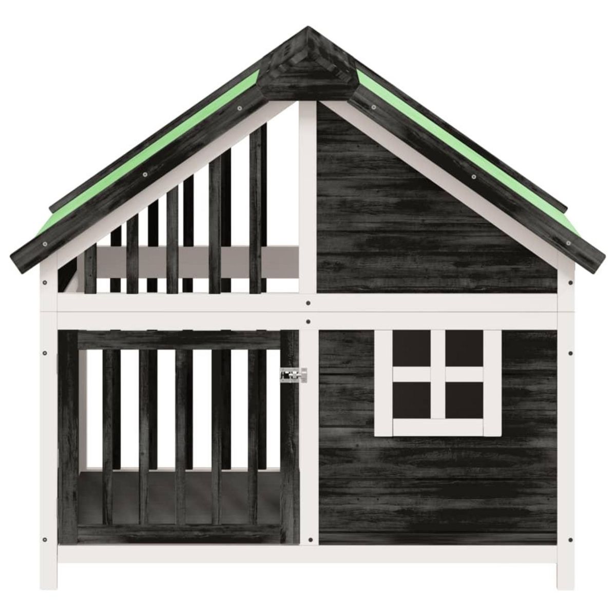 VIDAXL Chenil gris 96x60,5x87 cm bois de pin solide