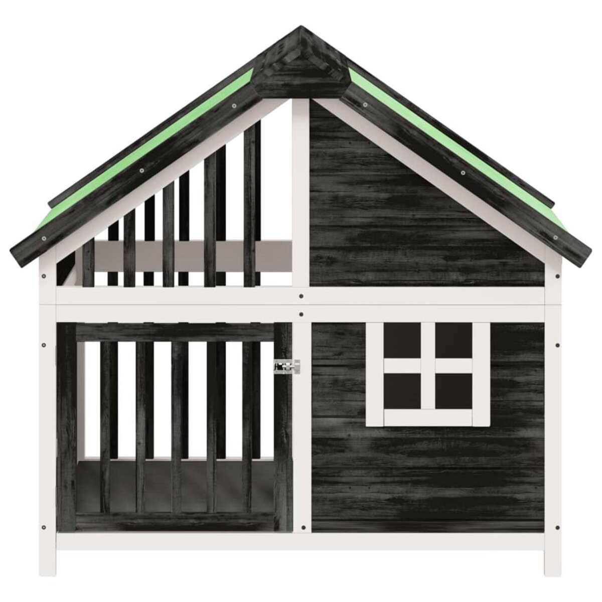 VIDAXL Chenil gris 96x60,5x87 cm bois de pin solide