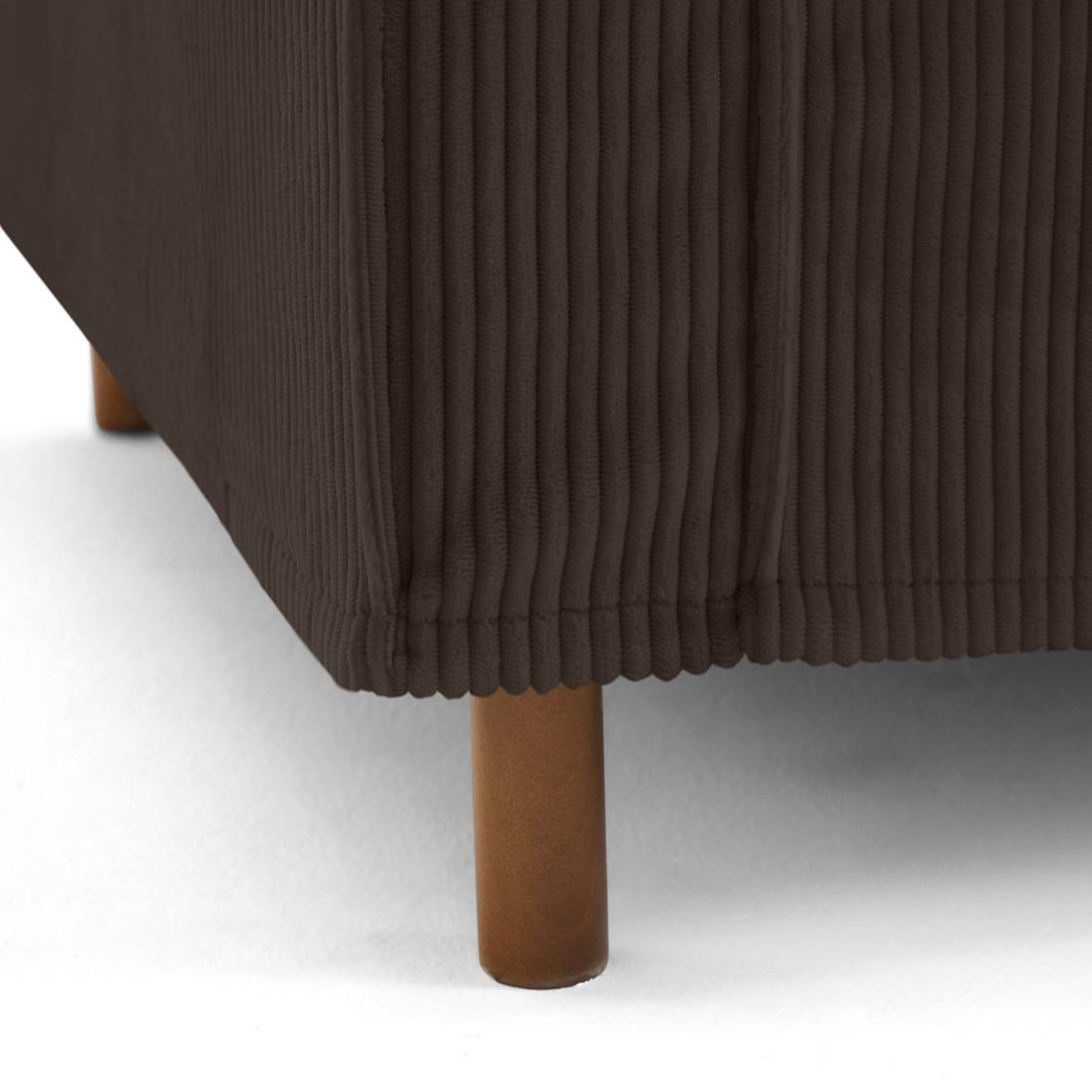 Voir la diapositive 2 : LISA DESIGN Jake - canapé déhoussable d'angle droit 5 places en velours côtelé