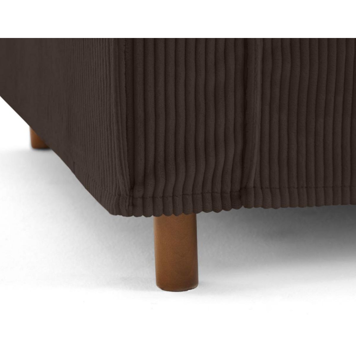 LISA DESIGN Jake - canapé déhoussable d'angle droit 5 places en velours côtelé