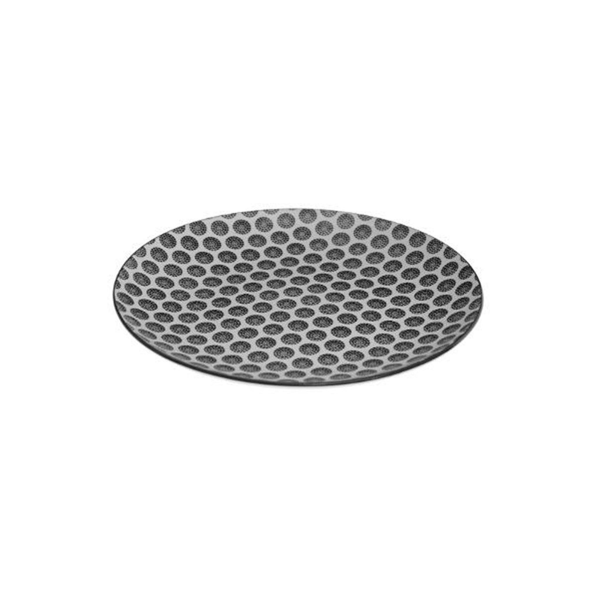 Voir la diapositive 2 : SECRET DE GOURMET Lot de 6 assiettes plates  bohemia rond  26cm noir