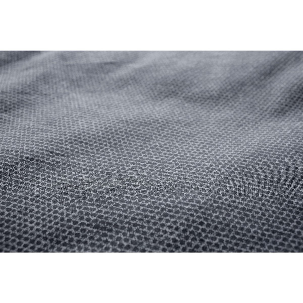 TOILINUX Parure de lit 2 places Gypsy avec imprimé nid d'abeille - Longueur 260 cm x Largeur 240 cm - Gris foncé