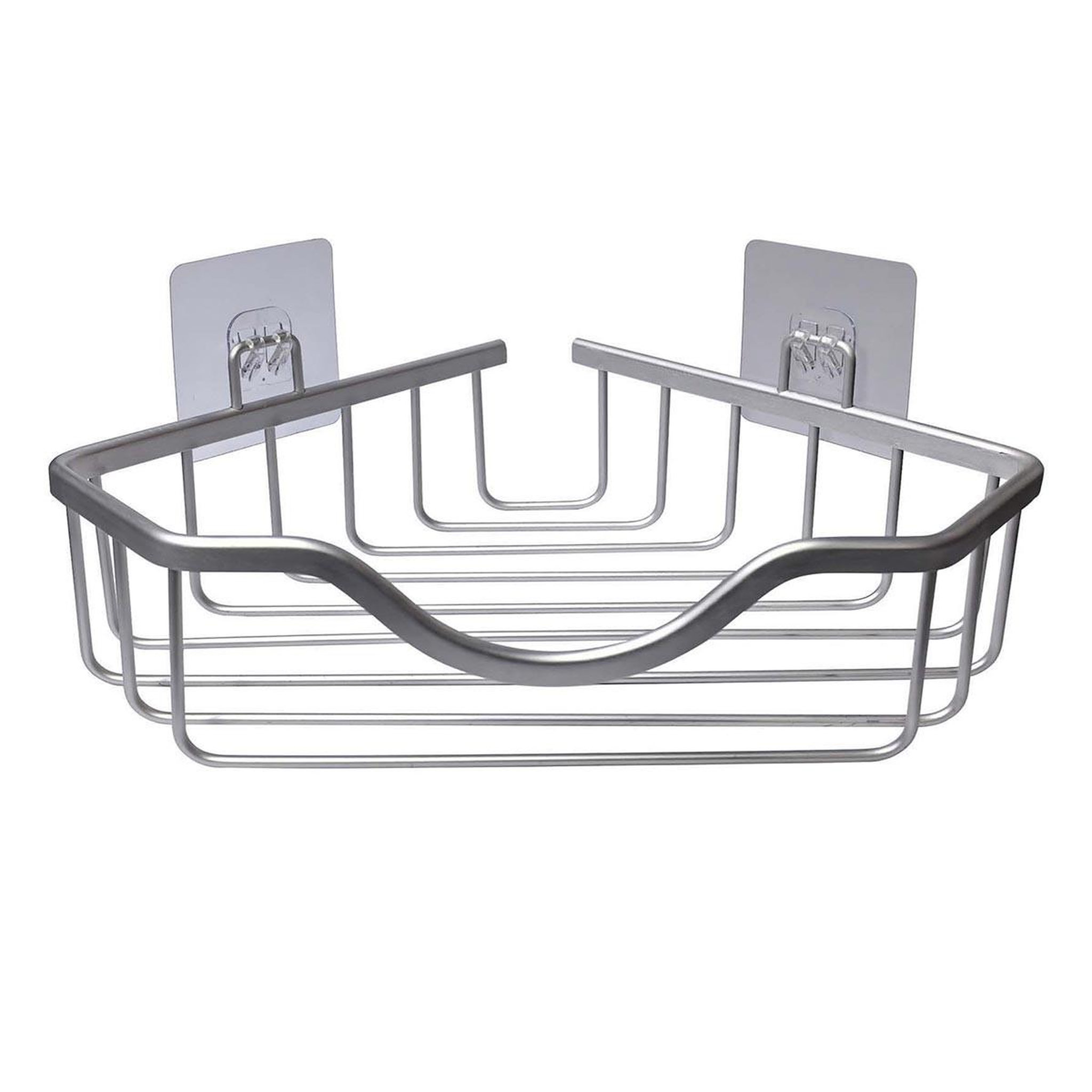 Douceur d'Intérieur Panier de douche angle adhésif  filaire  30cm chrome
