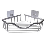 Paris Prix Panier de Douche Angle Adhésif  Filaire  30cm Chrome