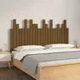VIDAXL Tete de lit murale Marron miel 146,5x3x80 cm Bois massif de pin