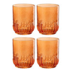 Paris Prix Lot de 4 Verres Design  Maya  32cl Orange