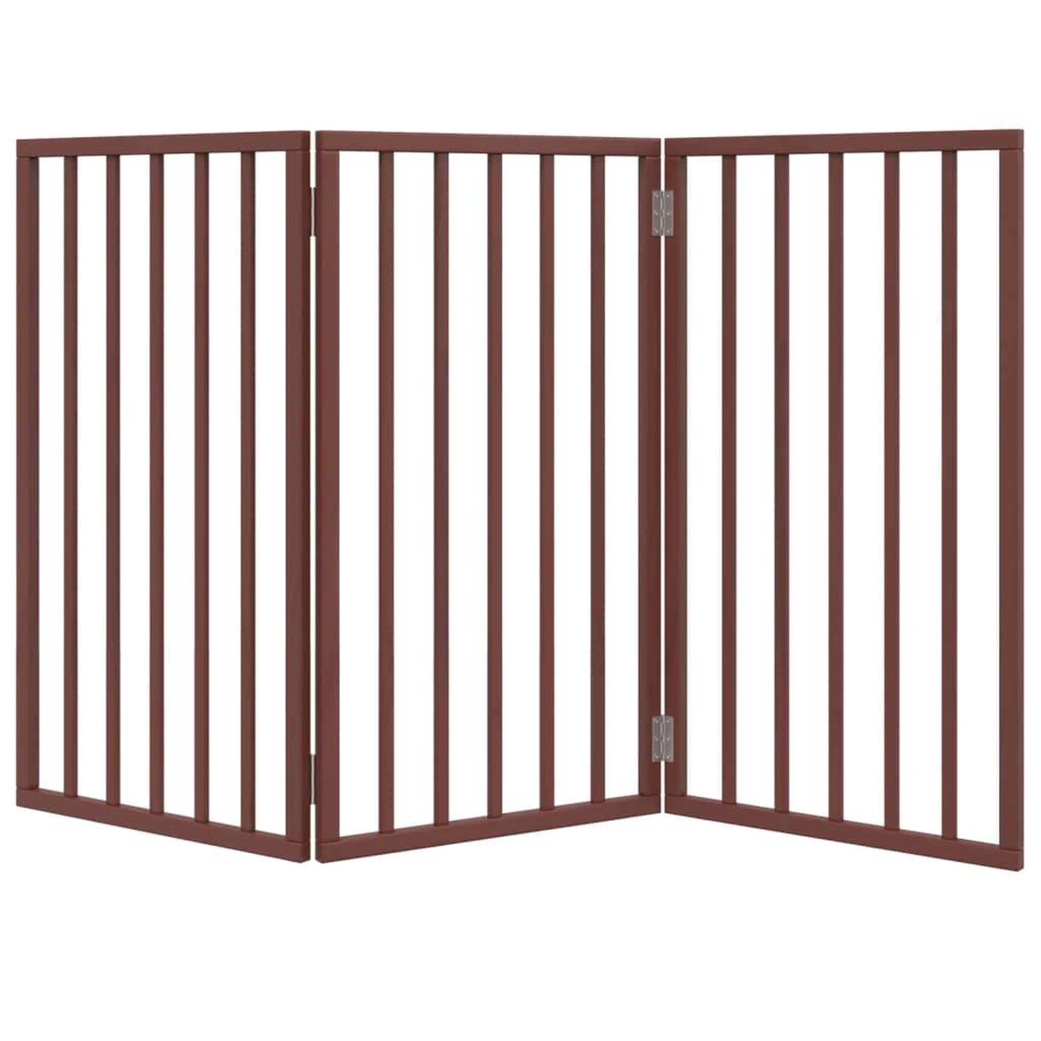 Voir la diapositive 4 : VIDAXL Barriere pour chien pliable 3 panneaux 150 cm bois de peuplier