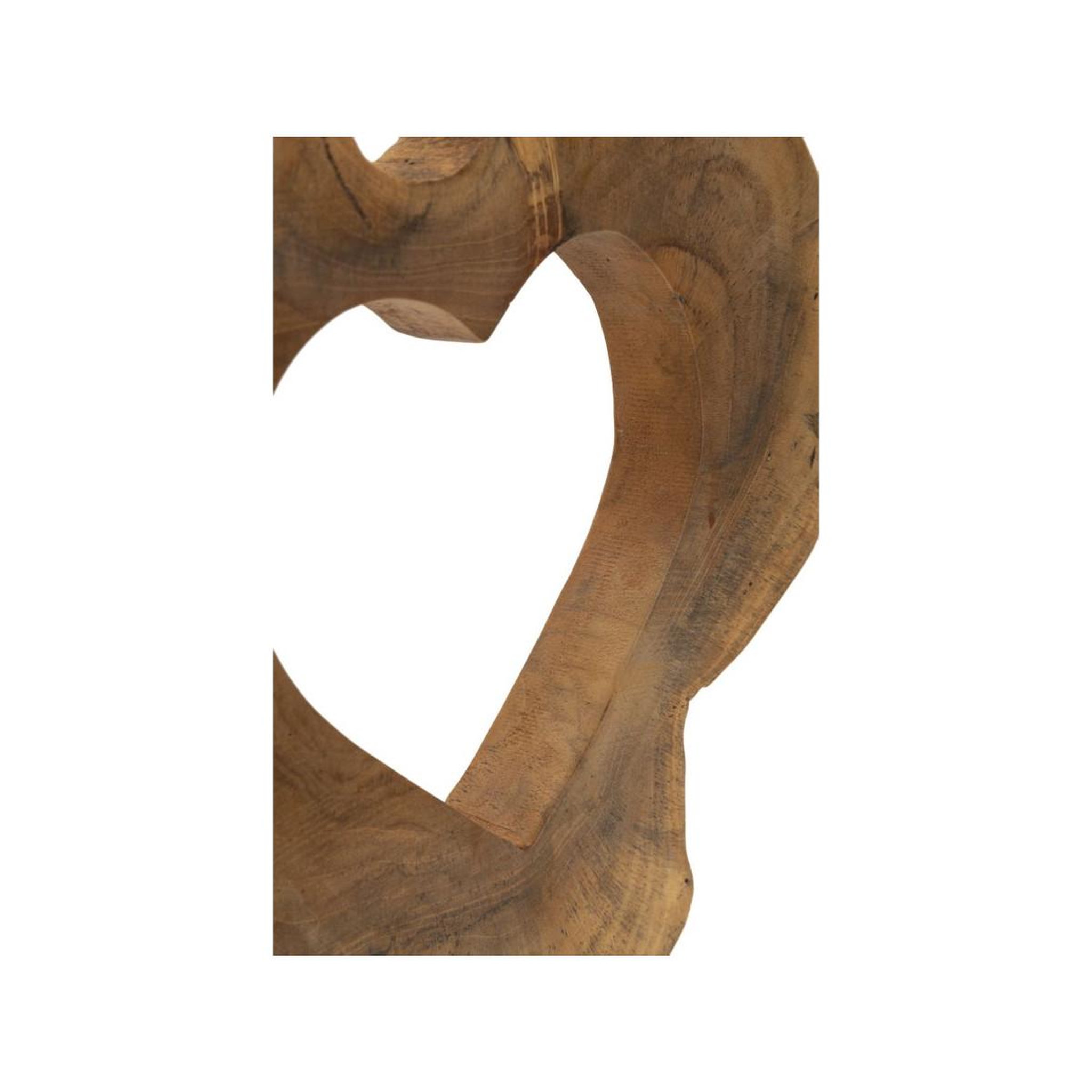 Voir la diapositive 5 : Paris Prix Objet déco cœur en teck  hasi  38cm naturel