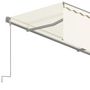Voir la diapositive 5 : VIDAXL Auvent manuel retractable avec store 4,5x3 m Creme